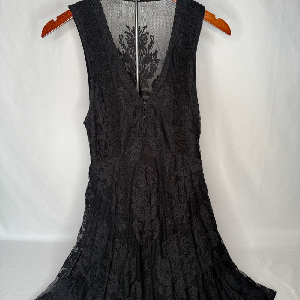 Free People Black Lace Sleeveless Dress